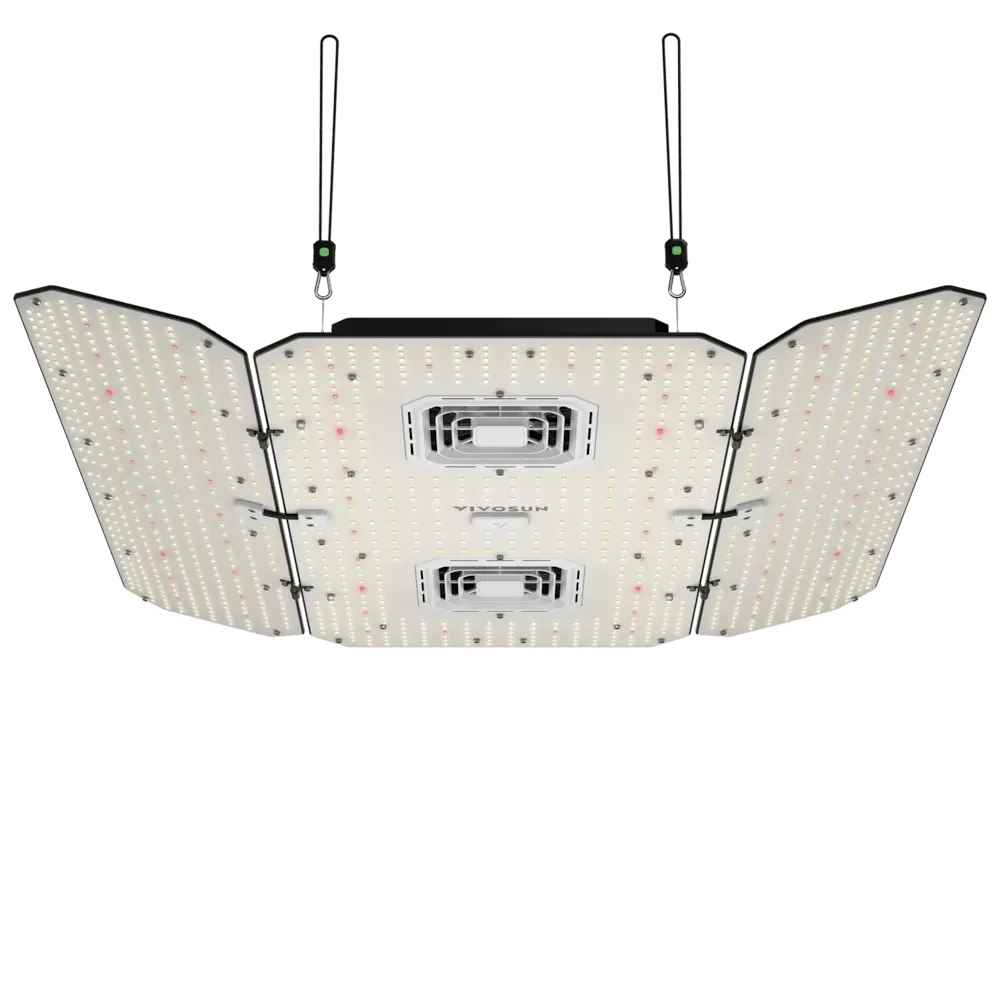 Vivosun AeroLight Wing AW400SE Vollspektrum LED Pflanzenlampe 400W, mit Integriertem Zirkulationsventilator, Kompatibel mit App, 120 x 120 cm Abdeckfläche
