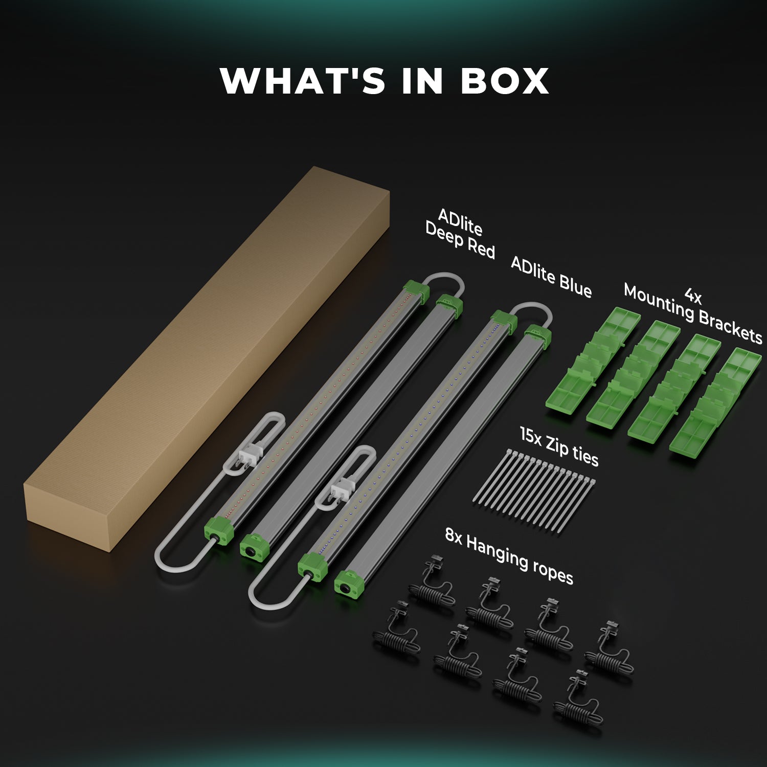 2025 Mars Hydro ADlite Tiefrot 30 + Blau 30 Ergänzende LED-Wachstumslichtleisten-Kombination