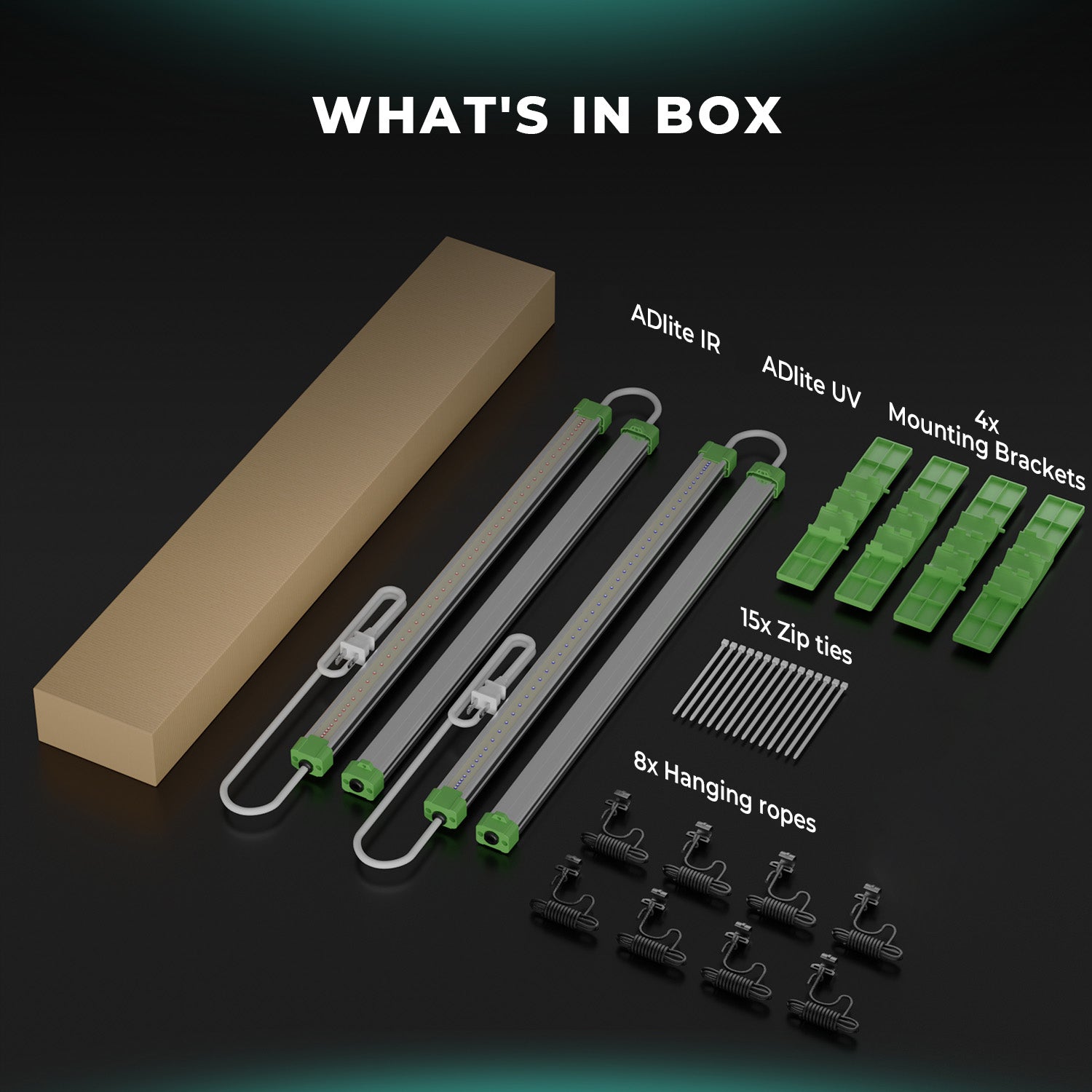 2025 Mars Hydro ADlite UV 30 + IR 15 Ergänzungs-LED-Wachstumslichtleisten-Set