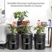 Vivosun 18,9L DWC Hydroponik-System Set (4 Eimer, Schwarz)