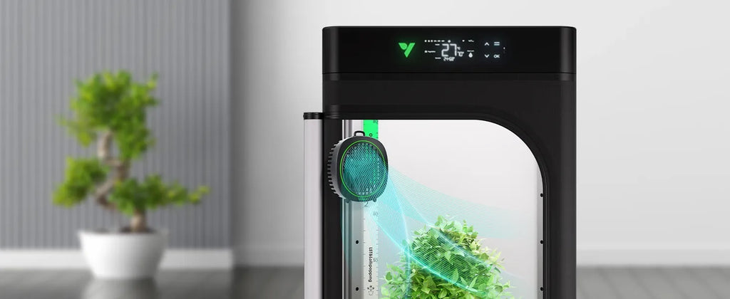 Vivosun AeroWave D4, 10cm Growbox Clip Fan mit abnehmbarem Haken, Schwarz