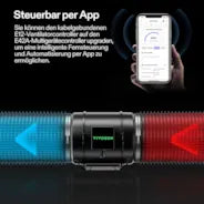 Vivosun AeroZesh G8 Rohrventilator 20 cm mit E12-Drehzahlregler, PWM-gesteuerter EC-Ventilator für Growbox-Belüftung