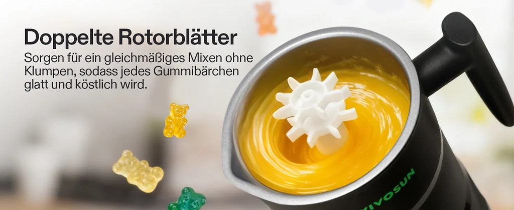 Vivosun Automatische Süßigkeitenmaschine mit Öl-Infusionsmischer & Silikonformen für Party-Treats