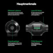 Vivosun AeroLight A100SE 100W LED-Pflanzenlampe mit AeroZesh T4 10 cm Rohrventilator und GrowHub E42A Controller