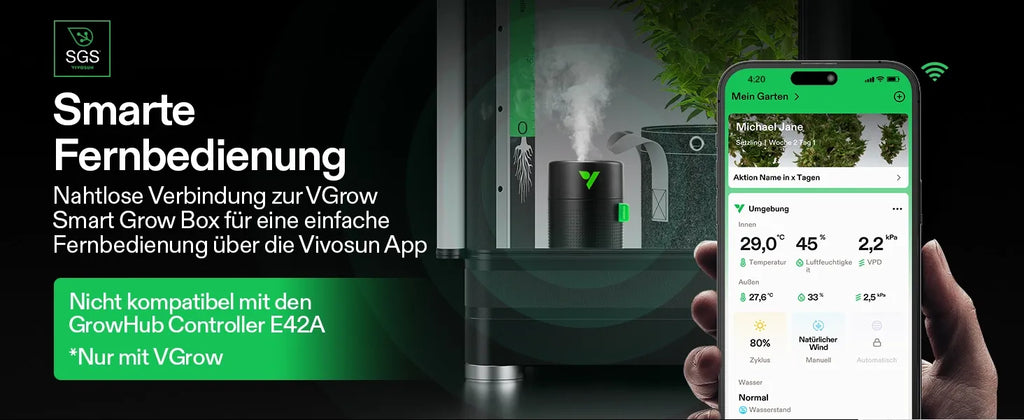 Vivosun AeroStream U075 750ml USB-Luftbefeuchter mit 2 Nebelmodi, Entwickelt für kleine die Growbox/VGrow