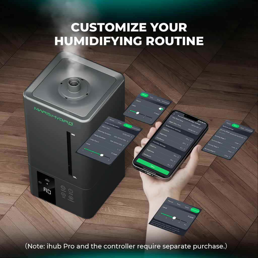 Mars Hydro 6L Indoor Cool Mist Luftbefeuchter für Pflanzen mit RJ12 für Smart Control