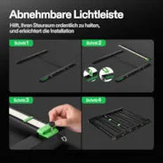 Vivosun VSFD6500 Vollspektrum LED Pflanzenlampe Lichtbalken 650W, abnehmbares Design mit 6 Dimmoptionen, 150 x 150 cm Abdeckfläche