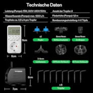 Vivosun FlexFeed Automatisches Tropfbewässerungsset, All-in-One Profi-Anbau-Set