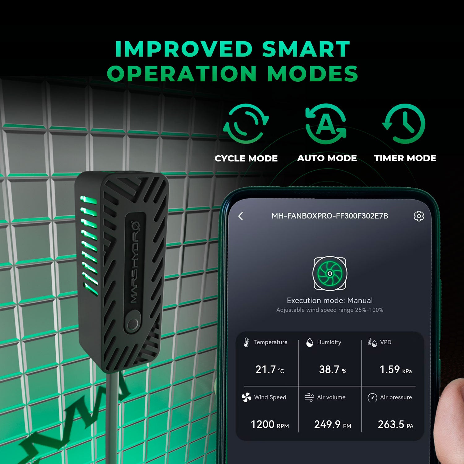 2025 Mars Hydro iFresh 4″ (100 mm) Smart Inline-Kanalventilator