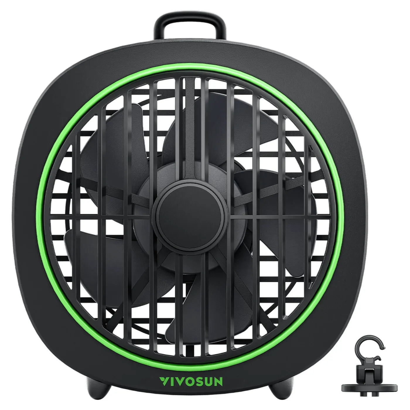 Vivosun AeroWave D4, 10cm Growbox Clip Fan mit abnehmbarem Haken, Schwarz