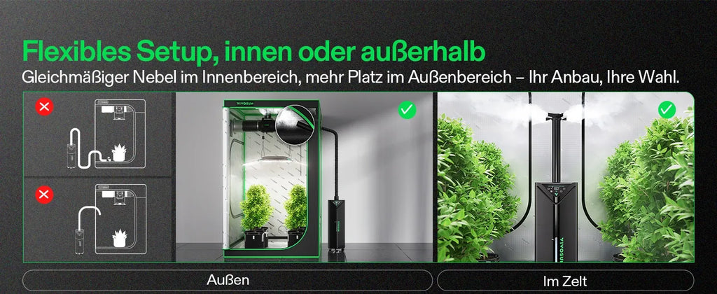 Vivosun AeroStream H19 Smarter Luftbefeuchter 19L mit Temperatur- und Feuchtigkeitssonde, für Growbox