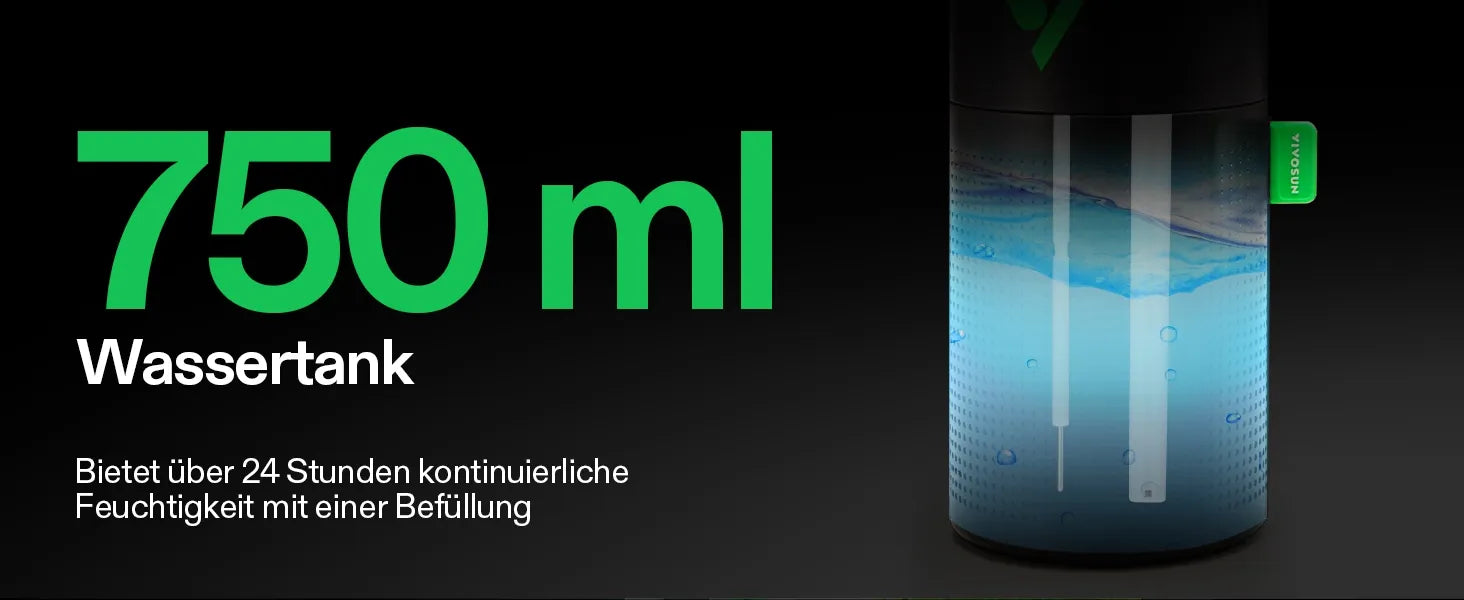 Vivosun AeroStream U075 750ml USB-Luftbefeuchter mit 2 Nebelmodi, Entwickelt für kleine die Growbox/VGrow