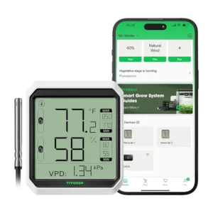 Vivosun R8 Rohrventilator 20 cm, mit variablem Drehzahlregler für die Growbox-Belüftung