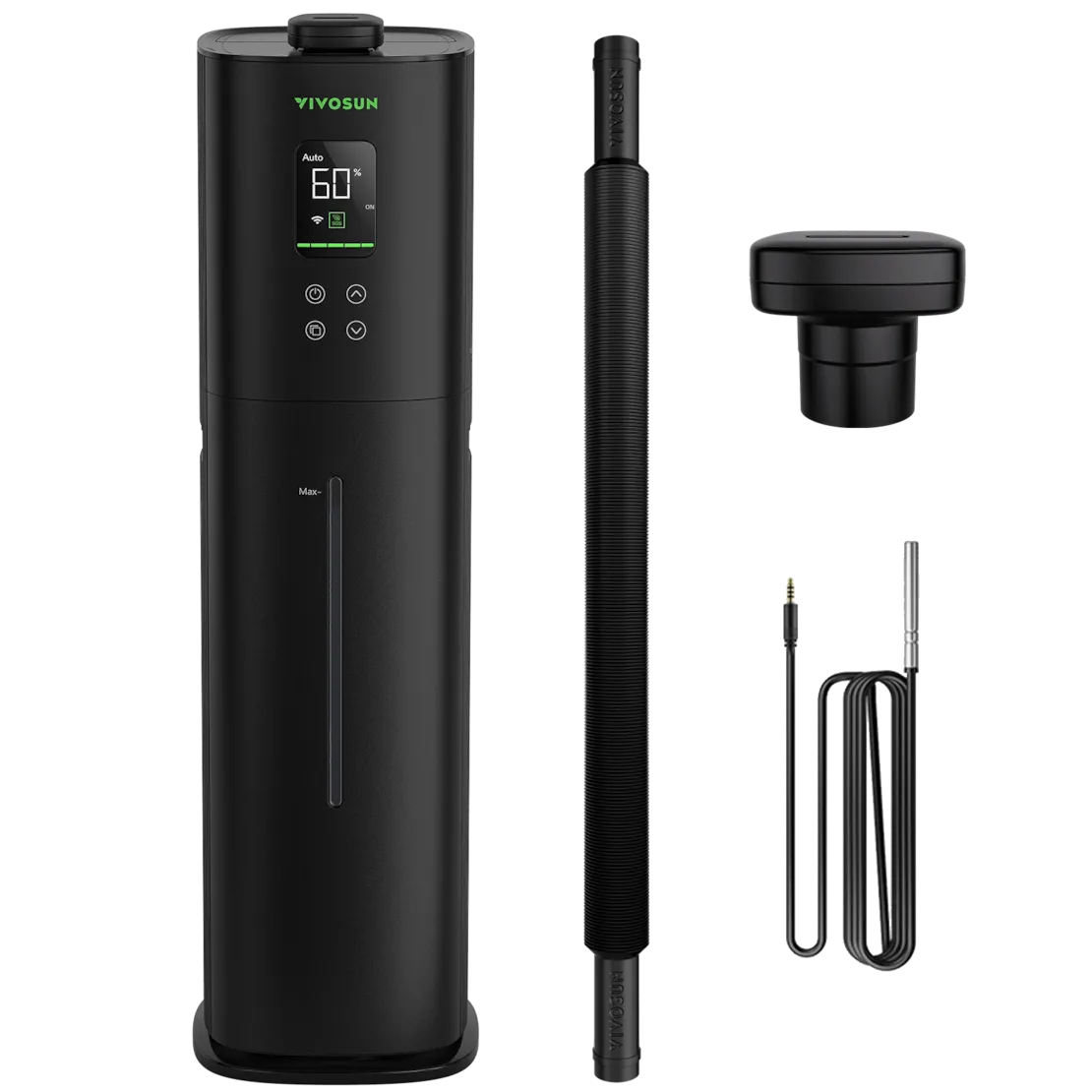 Vivosun AeroStream H09 Smarter Luftbefeuchter 9L mit Temperatur- und Luftfeuchtigkeitssonde, für Growbox