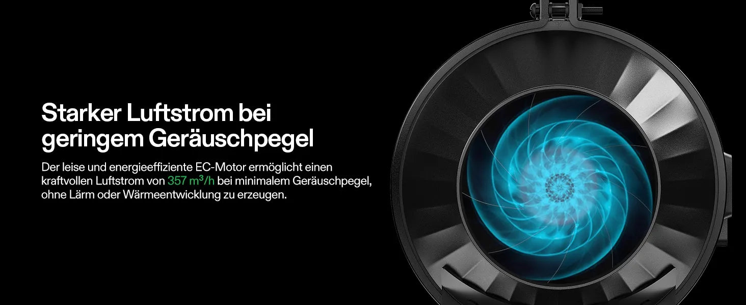 Vivosun AeroLight A100SE 100W LED-Pflanzenlampe mit AeroZesh T4 10 cm Rohrventilator und GrowHub E42A Controller