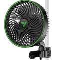 Vivosun AeroWave E6 Gen2 Clip Fan, EC-Motor, mit automatischer Oszillation, Luftzirkulator für die Growbox, Schwarz