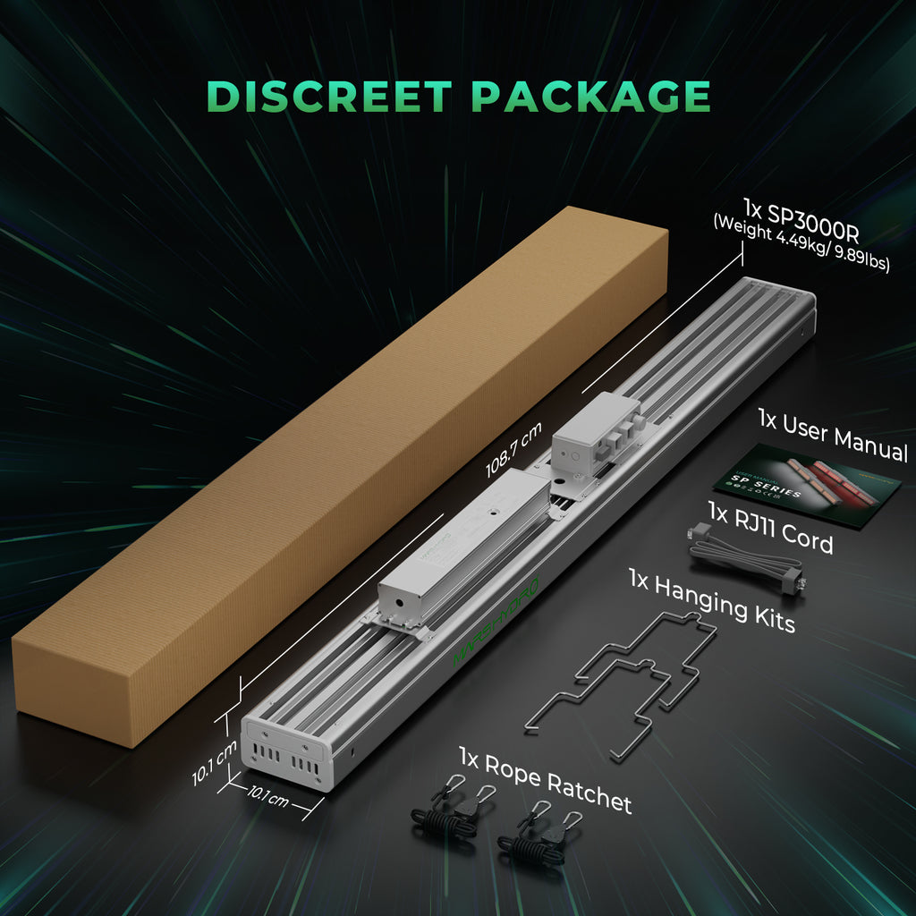 Mars Hydro NEUE SP 3000R Rotes Spektrum 650-665 nm LED-Wachstumslicht für ergänzende Beleuchtung und Top-Beleuchtung im Gewächshaus