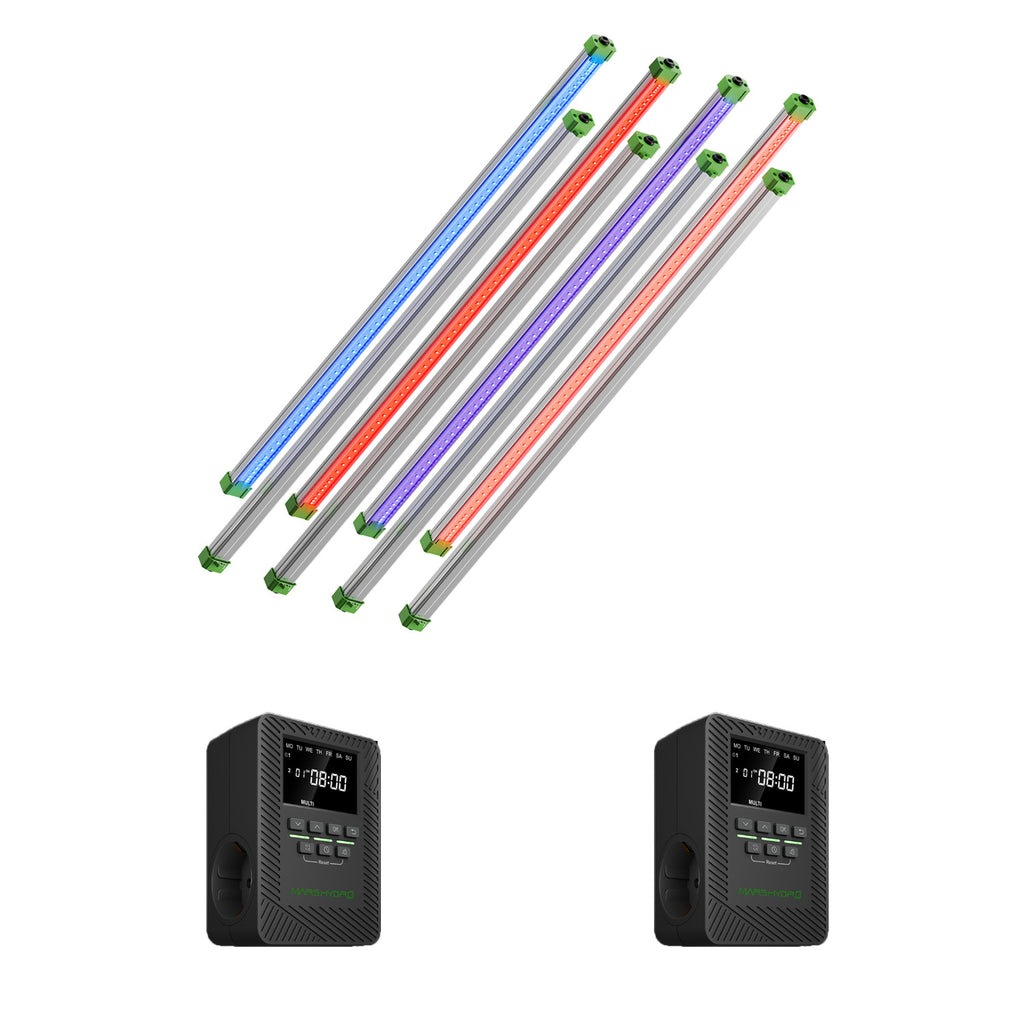 [Smart-Steuerungsset] Mars Hydro ADlite Zusatz-LED-Wachstumslicht-Set – UV55 + IR30 + Rot55 + Blau55 mit iTime Smart-Controller