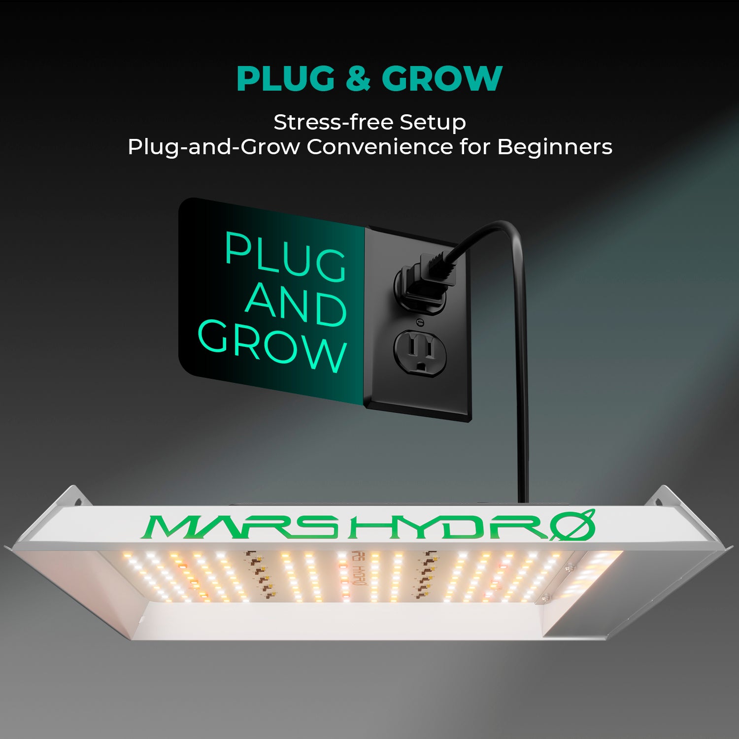 Mars Hydro TS600 LED Grow Lampe-100W Vollspektrum für kompakte Setups