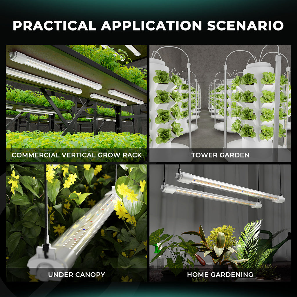 💧Wasserdicht💧 Mars Hydro VG80 80W 120cm LED T5 Pflanzenlampe für den Innenbereich für Wachstum und Setzlinge