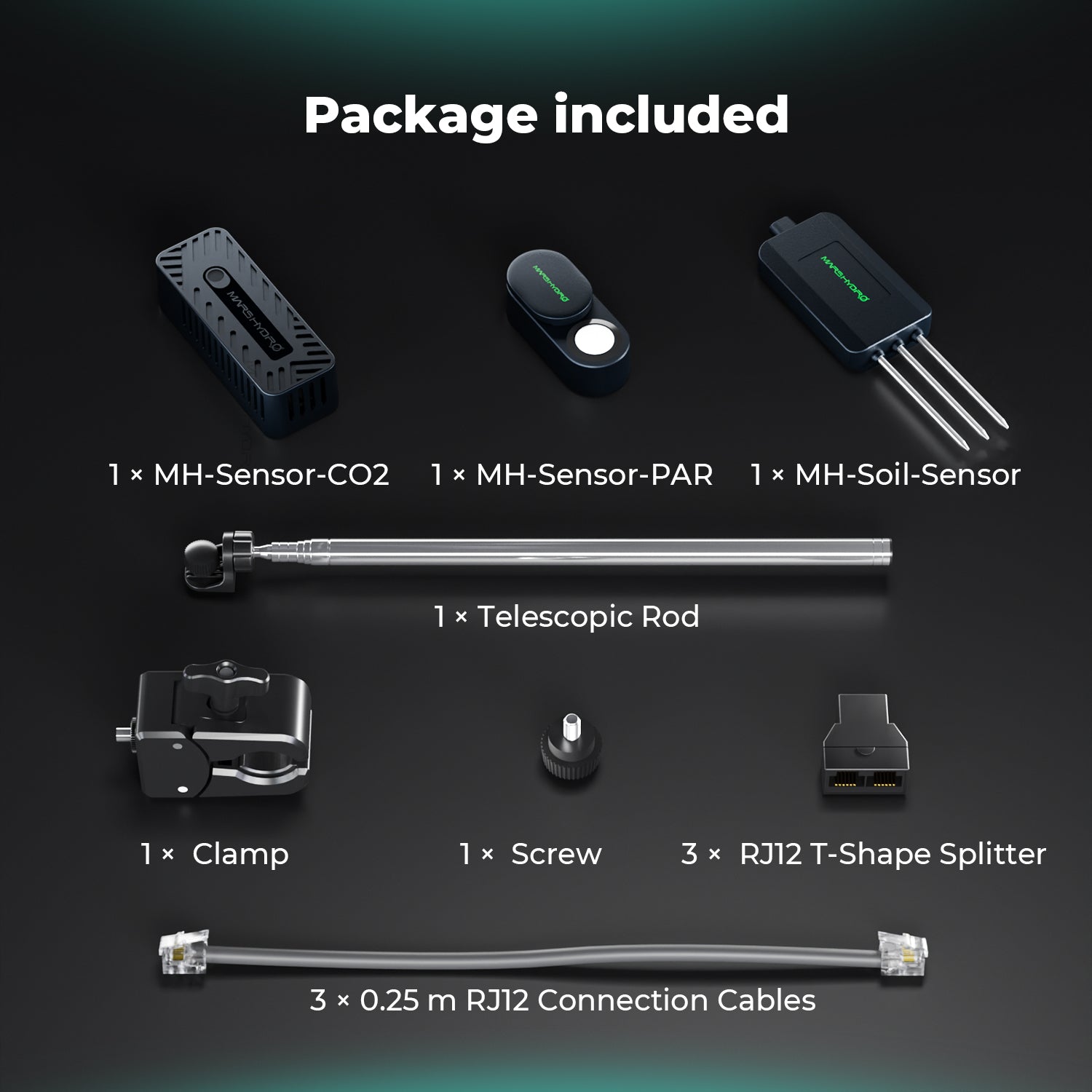 Mars Hydro Smart Sensor Kits: CO2-Sensor, PPFD-Sensor, Bodensensor (Vorbestellung, Versand um den 30. November)