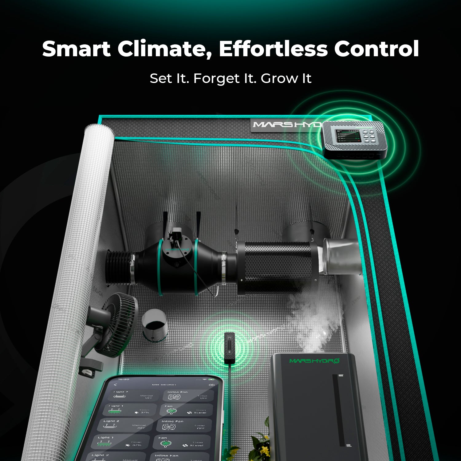 2025 Neuer Mars Hydro iControl Smart Grow Room Controller: WiFi-App-Steuerung für Licht, Temperatur, Luftfeuchtigkeit und VPD (Vorbestellung, Versand um den 30. November)