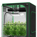 Smart Growbox Komplettset GIY-SGS-55 150 x 150 x 200 cm,  für 6 Pflanzen, mit WiFi E42A Controller, 3 x 200W AeroLight Wing SE LED Pflanzenlampe und 15 cm AeroZesh G6 Abluftset