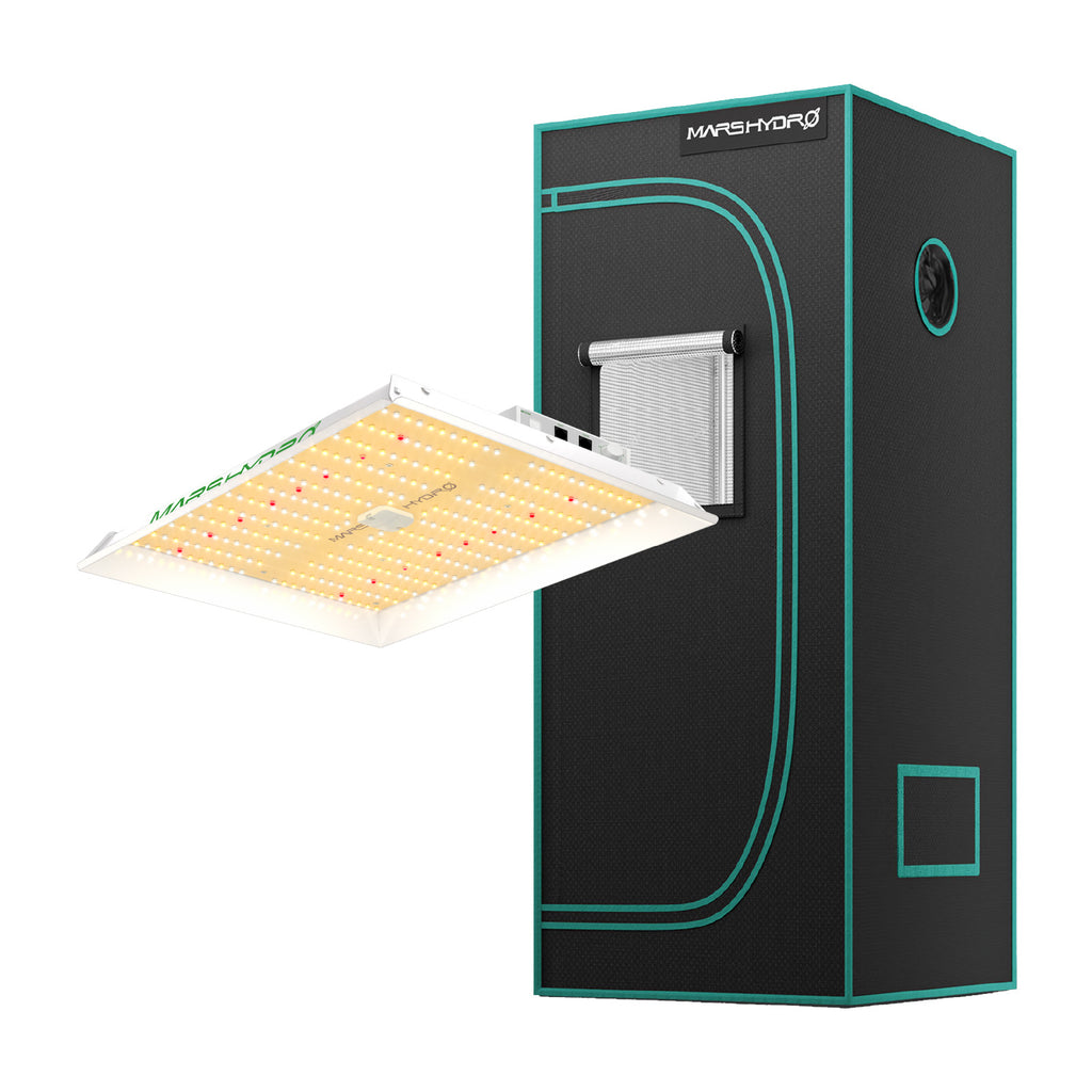 Mars Hydro TS1000 150W LED-Wachstumslampe + 70x70x160cm Wachstumszelt-Kombination