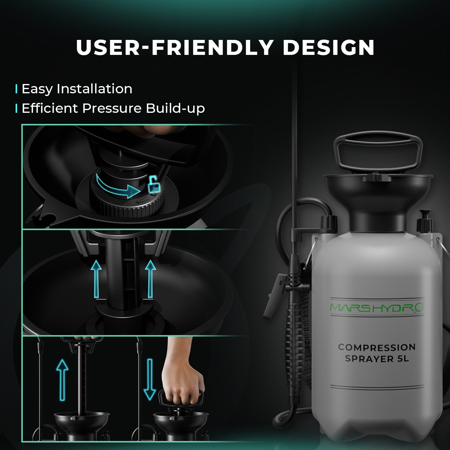 Mars Hydro 1,35 Gallonen Pumpendrucksprüher