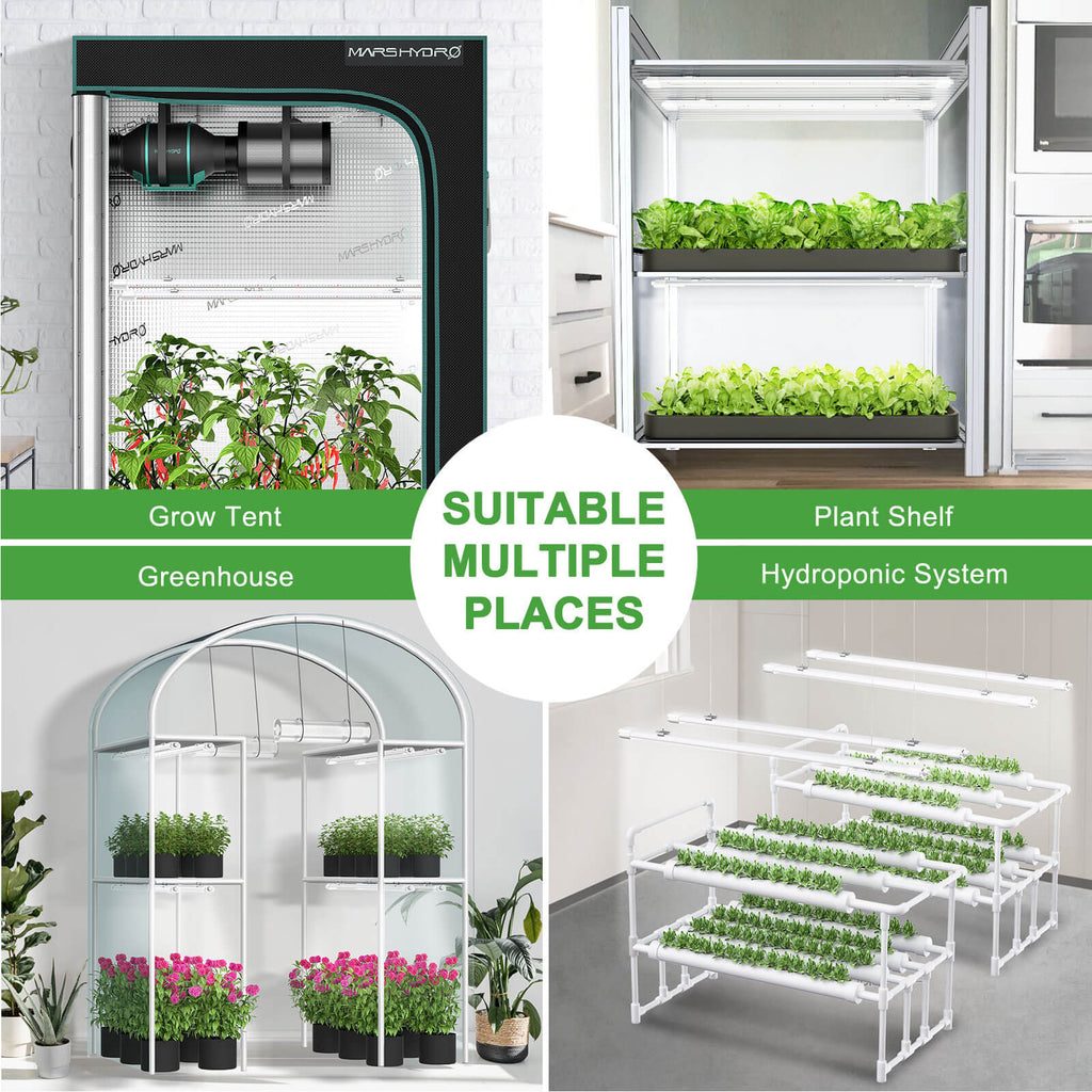 💧Wasserdicht💧 Mars Hydro VG80 80W 120cm LED T5 Pflanzenlampe für den Innenbereich für Wachstum und Keimlinge – SET MIT 5 STÜCK