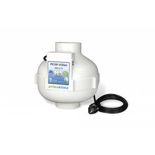 Prima Klima ECblue Ventilator 100mm 0-580m³/h RJ45