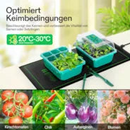 Vivosun Heizmatte für Setzlinge, 25 x 53 cm, 2er-Pack