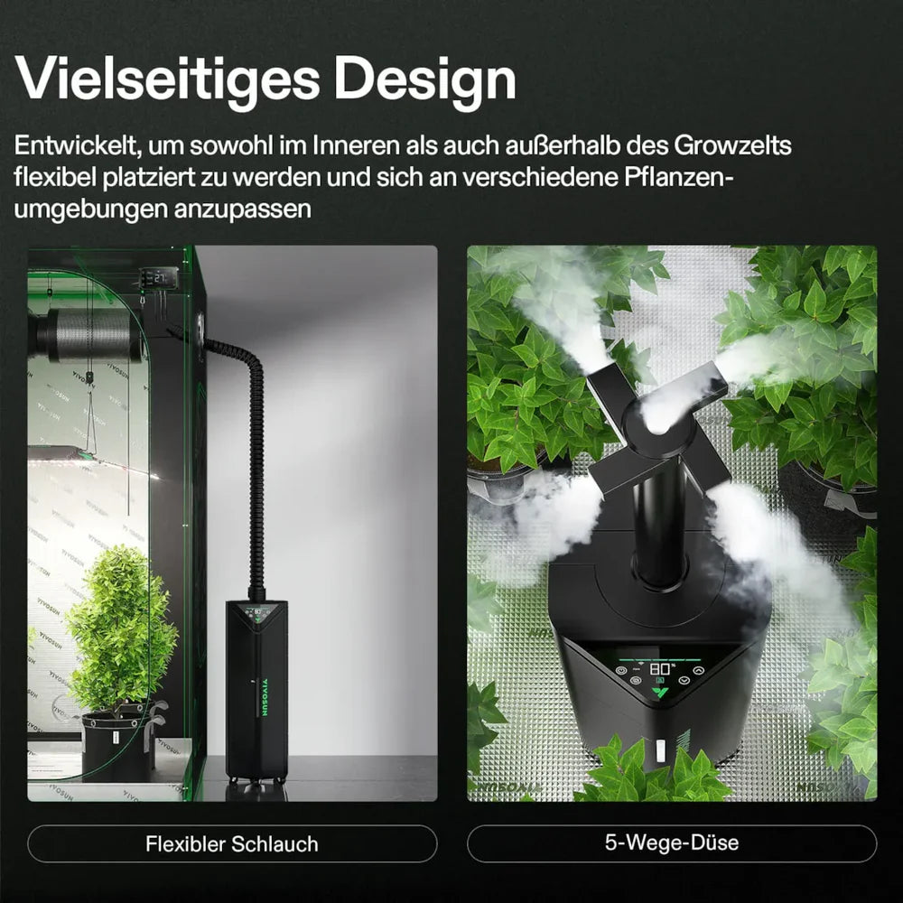 Vivosun AeroStream H19 Smarter Luftbefeuchter 19L mit Temperatur- und Feuchtigkeitssonde, für Growbox