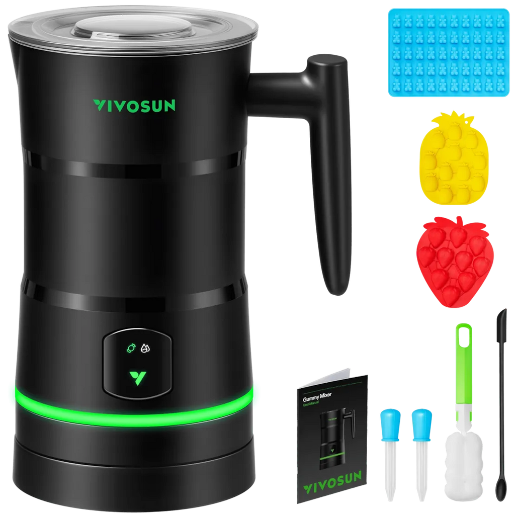 Vivosun Automatische Süßigkeitenmaschine mit Öl-Infusionsmischer & Silikonformen für Party-Treats