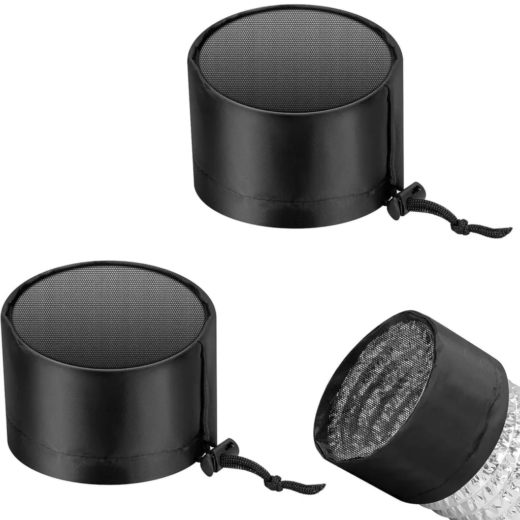 Vivosun 15 cm Growbox Luftkanalfilter- und Lüftungsabdeckung mit Gummizug und Befestigungsschnalle, 2 Stück