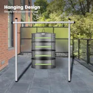 Vivosun 4-lagiger Netz-Trockenständer mit hängendem Design, 0,6 m