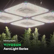 Vivosun AeroLight A100 LED Pflanzenlampe mit Einstellbarem Spektrum 100W, mit Integriertem Zirkulationsventilator, Kompatibel mit App, 60 x 60 cm Abdeckfläche