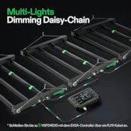 Vivosun VSFD4500 Vollspektrum LED Pflanzenlampe Lichtbalken 450W, abnehmbares Design mit 6 Dimmoptionen