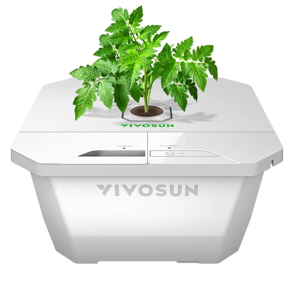 Vivosun VGrow DWC Hydroponisches Anzuchtsystem-Set für die VGrow Smart Grow Box, 15 Liter-Deep-Water-Culture mit Luftsteinen und Rapid Rooters, nicht kompatibel mit E42A