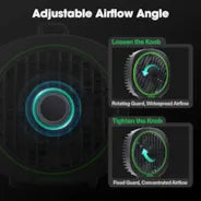 Vivosun AeroWave D4, 10cm Growbox Clip Fan mit abnehmbarem Haken, Schwarz, 2er-Pack