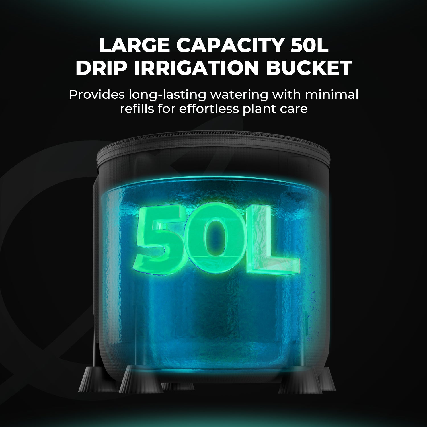 【INTELLIGENTES WACHSEN】Mars Hydro 50L faltbares Tropfbewässerungssystem mit iTime für intelligente Bewässerungssteuerung