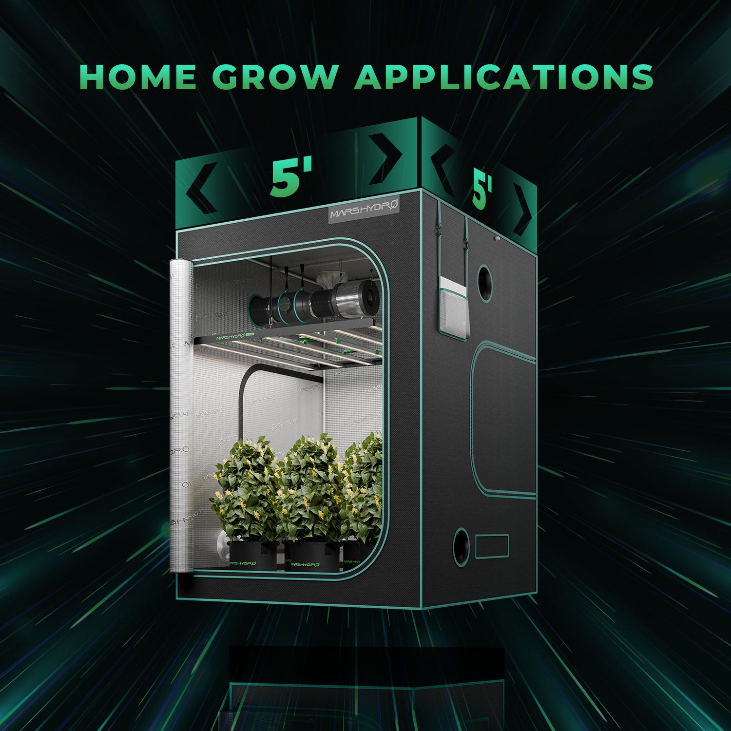 Mars Hydro Smart Dimmable FC-E8000 BridgeLux 800W CO2 Vertikale Farm LED Grow Lampe Vollspektrum