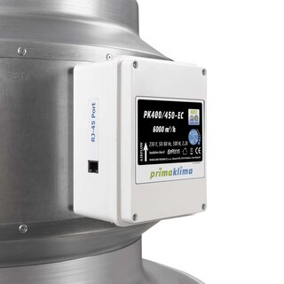 Prima Klima Blueline Ventilator 6000 m³/h 400/450mm EC RJ45