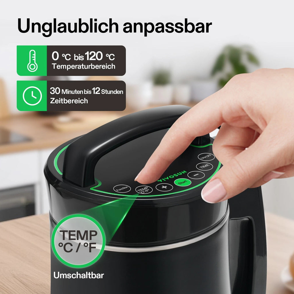 Vivosun Kräuter-Infusionsgerät mit Decarboxylierer – für Butter, Öl & Tinkturen, inkl. Rezepte & Zubehör