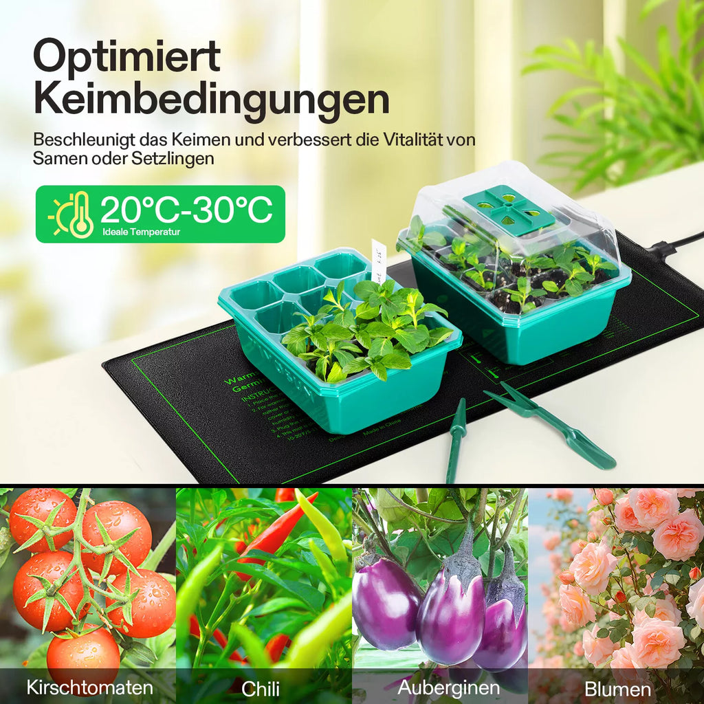 Vivosun Heizmatte für Setzlinge, 25 x 53 cm, 6er-Pack