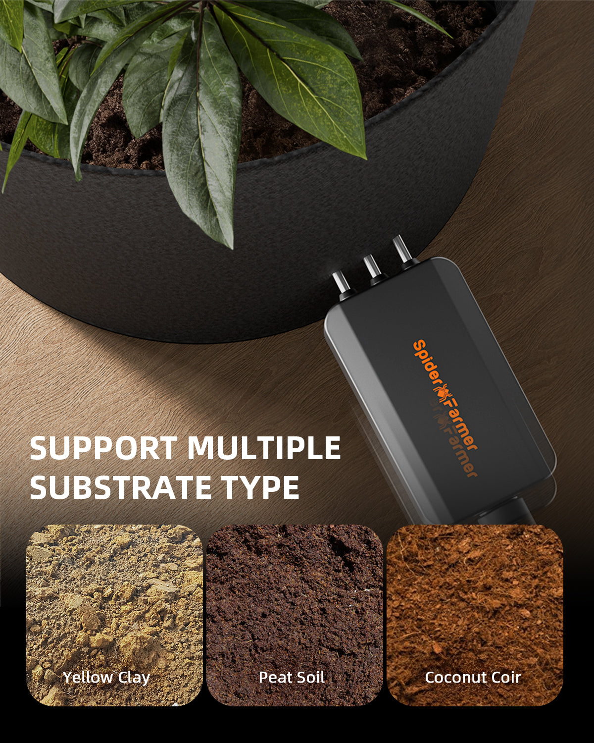 Spider Farmer GGS AC10 Steckdosenleisten-Sets 2025 mit Next-Gen 6" Clip-Lüfter & 4" Inline-Lüfter (mit RJ12-Anschluss), Lüftungskanälen und Kohlefilter-Sets (Leuchte nicht enthalten)