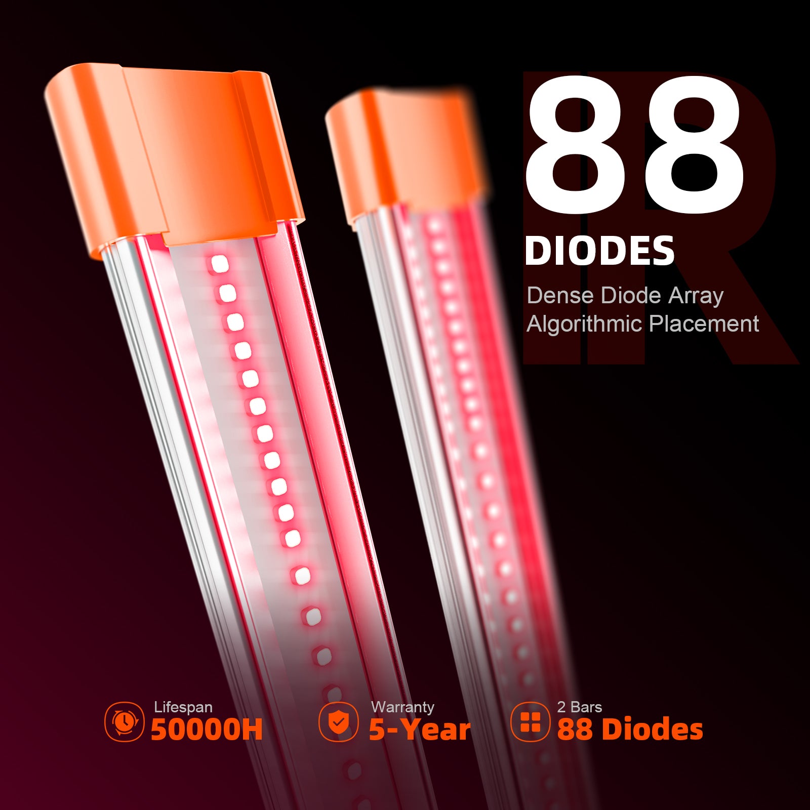 2025 Neuestes Spider Farmer UV30 & IR16 LED-Pflanzenlichtleisten-Set (60 cm) – Verbesserte UV- und Infrarot-Ergänzung für Pflanzen