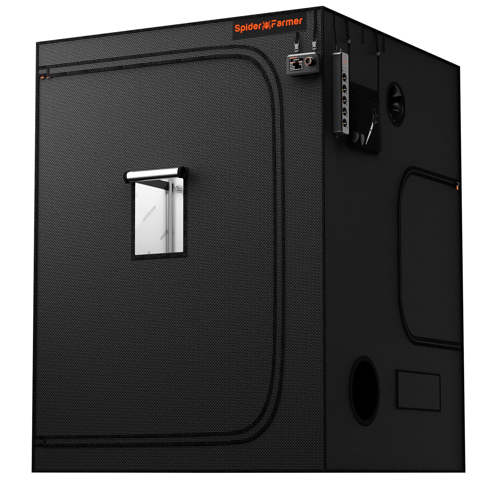 Verbessertes Spider Farmer 150x150x200cm Indoor-Growzelt, lichtdicht, grüne Box 1680D, Hydroponik-Pflanzenraum für optimales Pflanzenwachstum und Klimakontrolle