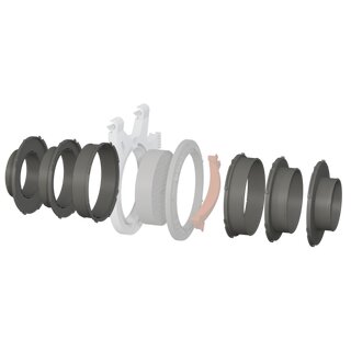 Secret Jardin Connector 150mm für Ducting Flange 16