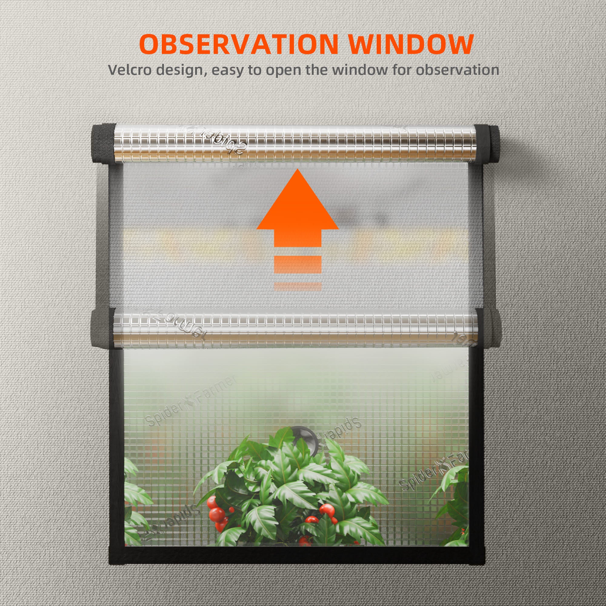 Spider Farmer® 60x60cm 2000D Komplettes Growzelt-Set (neueste Version 2025) | SF1000 301H EVO Vollspektrum-LED-Pflanzenlampe | 15 cm Clip-Ventilator | 10 cm Belüftungssystem mit GGS-Controller